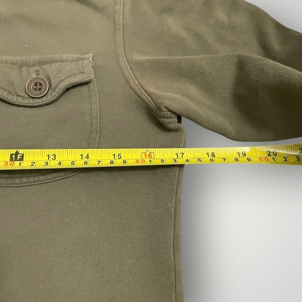 prAna Tori Jacket Medium Military Style Olive Green Button Up Stand Collar Women - Picture 5 of 11